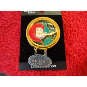 Disney Cruise line Pin 2002 Artist Choice Ariel Little Mermaid Dangle RARE LE750